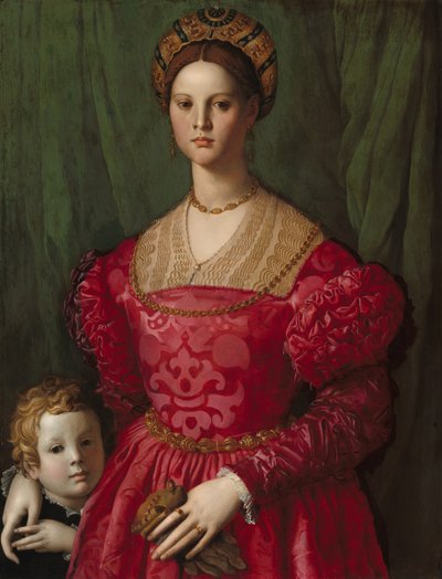 A Young Woman and Her Little Boy by Agnolo Bronzino