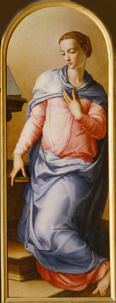 Virgin Annunciate, 1540-1545 by Agnolo Bronzino