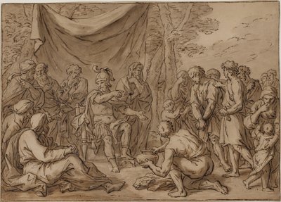 Prisoners Brought Before a General by Agostino Carracci