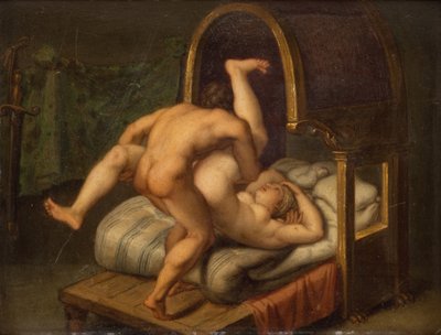 Nudity with Man and Woman by Agostino Carracci
