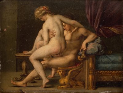 Nudity with Man and Woman by Agostino Carracci