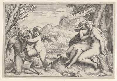 Omnia Vincit Amor by Agostino Carracci