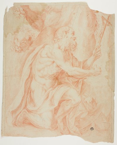 Saint Jerome by Agostino Carracci