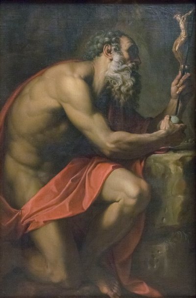 St Jerome by Agostino Carracci