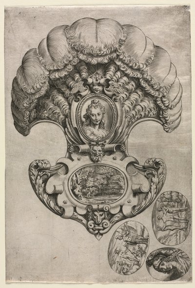 The Fan by Agostino Carracci