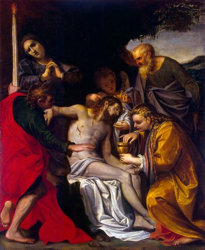 The Lamentation over Christ by Agostino Carracci