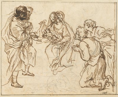 The Adoration of the Shepherds by Agostino Masucci