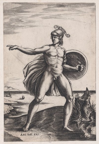 A Warrior by Agostino Veneziano