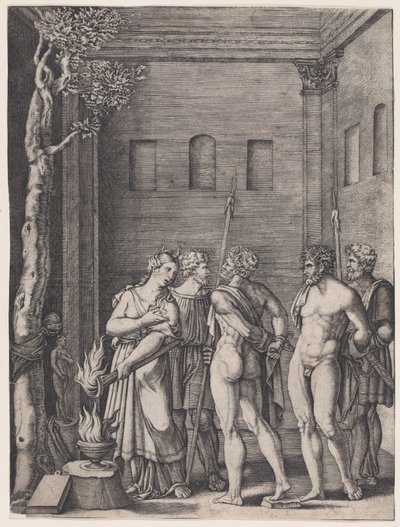 Iphigenia, ca. 1514-36 by Agostino Veneziano