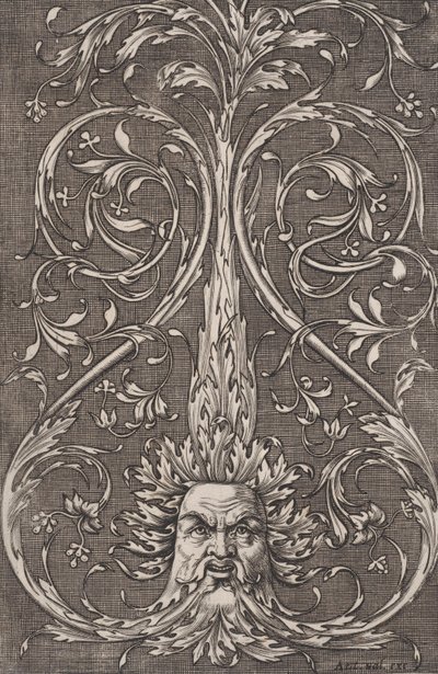 Ornamental Panel, ca. 1514-36 by Agostino Veneziano