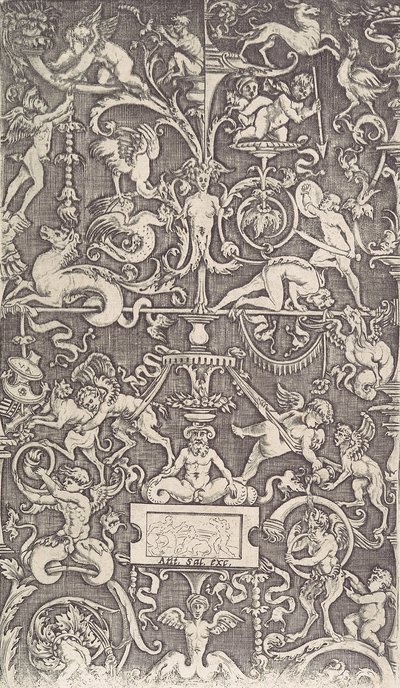 Ornamental Panel, ca. 1514-36 by Agostino Veneziano