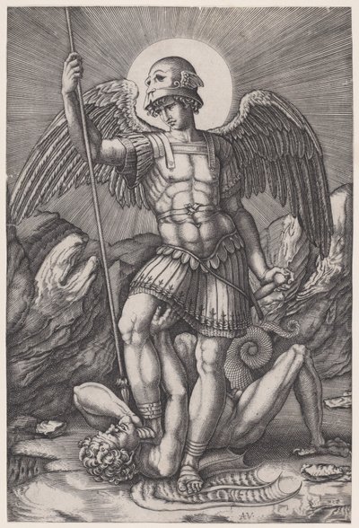 Saint Michael, ca. 1514-16 by Agostino Veneziano