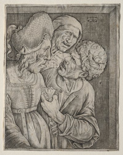 The Rich Old Woman by Agostino Veneziano
