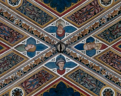 Heads and plant motifs (detail) by Agostino di Marsiglio