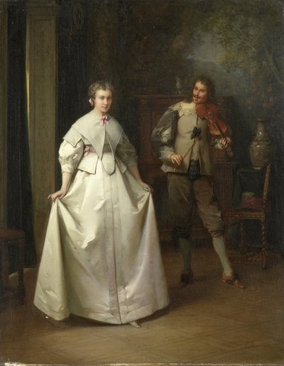 The Dance by Aimé Gabriel Adolphe Bourgoin
