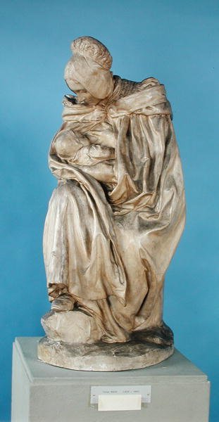 Boulonnaise Woman Feeding her Child by Aime Jules Dalou