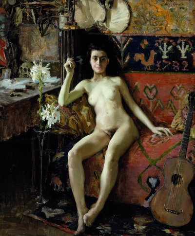 Unmasked, 1888 by Akseli Gallen Kallela