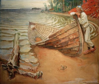 A. Gallen-Kallela, The Lamenting Boat by Akseli Valdemar Gallen Kallela
