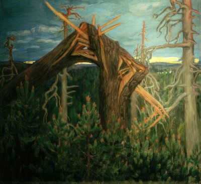 The Broken Pine by Akseli Valdemar Gallen Kallela