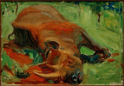Slain Rhinoceros by Akseli Valdemar Gallen Kallela