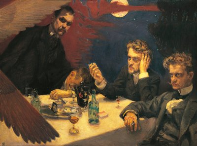 The Symposium, The Problem by Akseli Valdemar Gallen Kallela