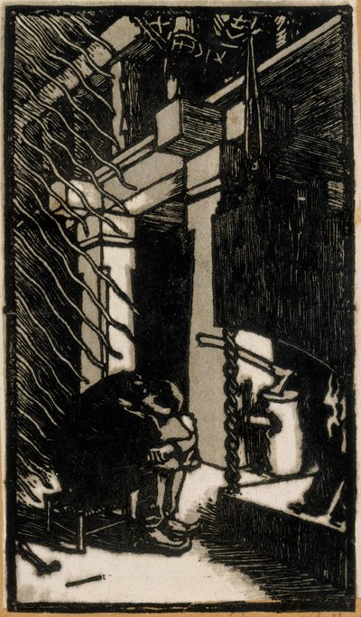 Inspiration (Twilight of the Studio) by Akseli Valdemar Gallen Kallela