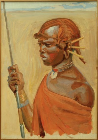 Portrait of Goia Gidogo by Akseli Valdemar Gallen Kallela