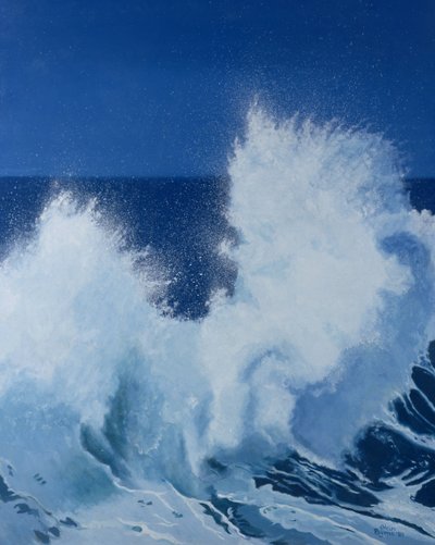 Two Little Waves Breaking, 1989 by Alan Byrne