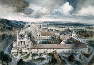 Byland Abbey, 1539 by Alan Ernest Sorrell
