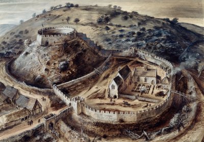 Totnes Castle, 14th century by Alan Ernest Sorrell
