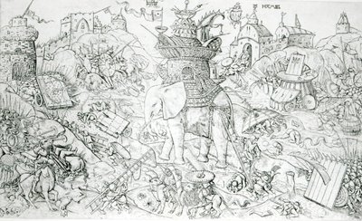 Elephants at War by Alart du Hameel