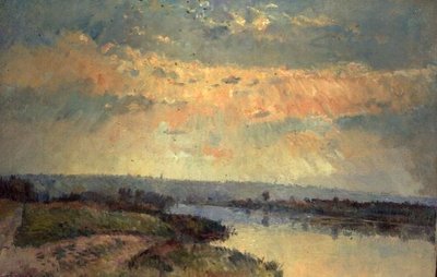Late Afternoon on the Seine by Albert Charles Lebourg