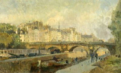 The Pont Neuf by Albert Charles Lebourg