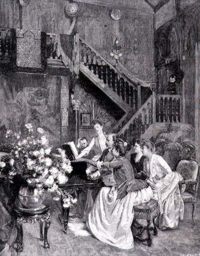 Studying the Music by Albert (after) Aublet