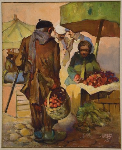 Market, Nice, France by Albert A. Smith