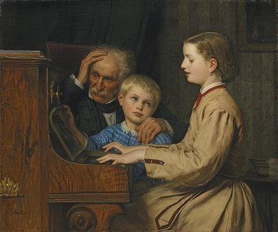 The Song of the Homeland. 1874 by Albert Anker