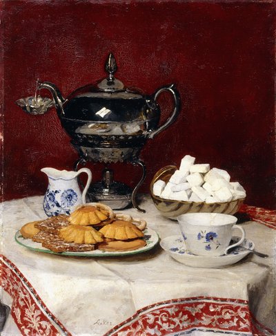 Still Life: Tasteful Tea by Albert Anker