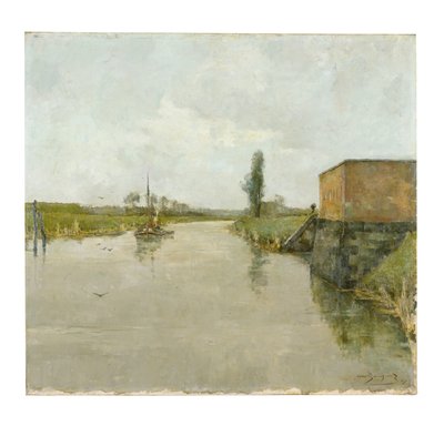 The River Scheldt at Dendemonde by Albert Baertsoen