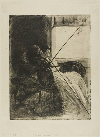 Flirtation, plate six from Woman by Albert Besnard