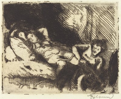 Going to Bed by Albert Besnard