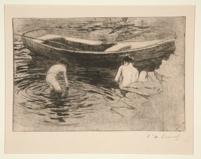 Bathing in Talloires by Albert Besnard