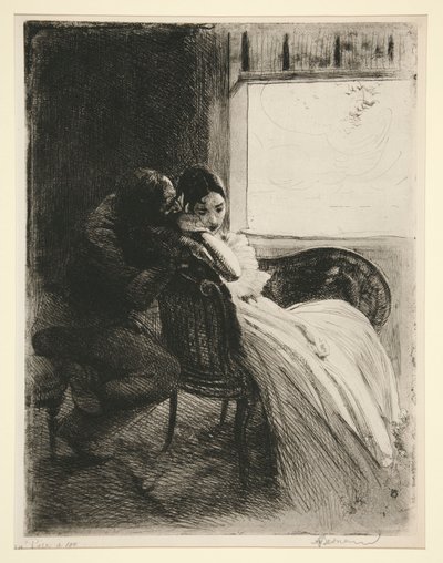 Flirtation by Albert Besnard