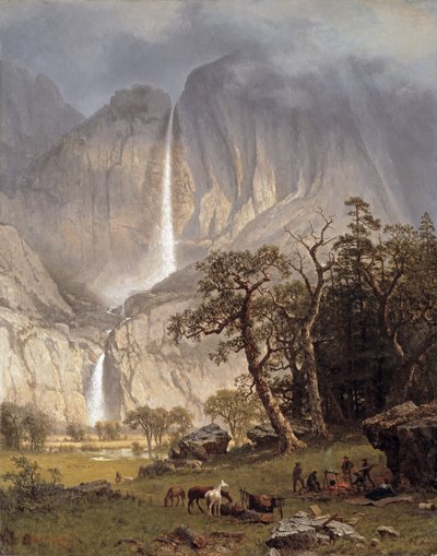 Cho-looke, the Yosemite Fall, 1864 by Albert Bierstadt