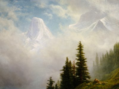 High in the Mountains by Albert Bierstadt