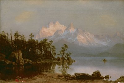 Mountain Canoeing by Albert Bierstadt