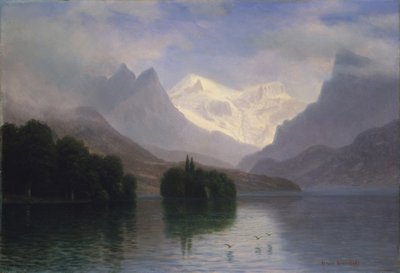 Mountain Scene by Albert Bierstadt