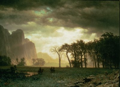 Passing Storm in Yosemite by Albert Bierstadt