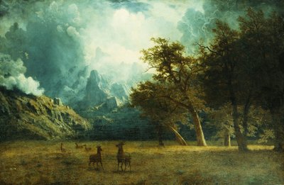 Storm on Laramie Peak by Albert Bierstadt