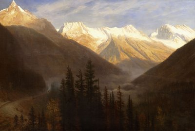 Sunrise from Glacier Station by Albert Bierstadt