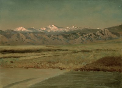 The Grand Tetons, Wyoming by Albert Bierstadt